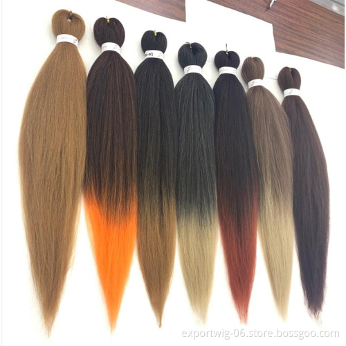 Jumbo Crochet  Micro Bulk Yaki Jumbo Braid Hair Wholesale Express Synthetic Wave  Pre Stretch Braiding Hair Braids Expression